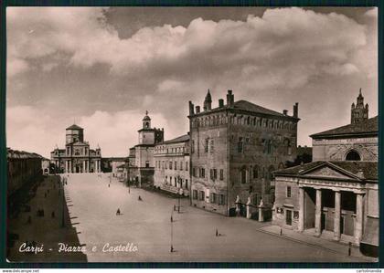 Modena Carpi Piazza e Castello Foto FG cartolina MZ5347