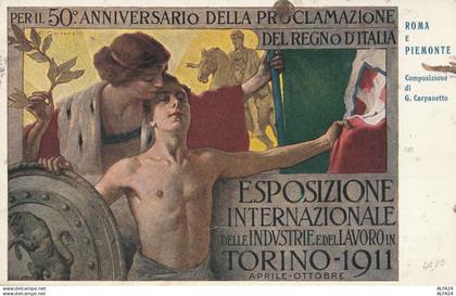 CARTOLINA ESPOSIZIONE TORINO 1911 -VIAGGIATA  (ZP408