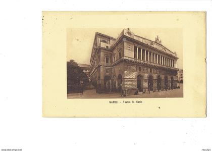 cpm NAPOLI - Teatro San Carlo - Maison d'opéra - 1912 -