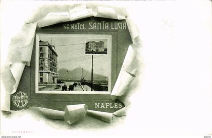 PC ITALY NAPOLI NAPLES GRAND HOTEL SANTA LUCIA (a4983)