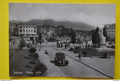 Cartolina Iglesias Piazza Sella 1957