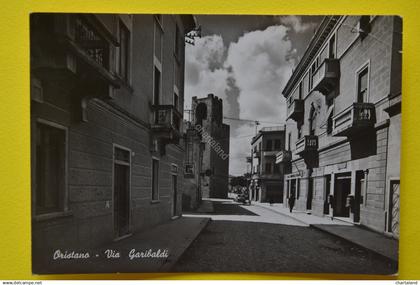 Cartolina Oristano Via Garibaldi 1950