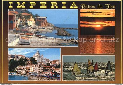 72414442 Imperia Porto Maurizio Sonnenuntergang Surfer Imperia