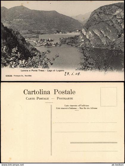 Albogasio (Luganersee) Albogasio (Lago di Lugano) Stadtblick 1908