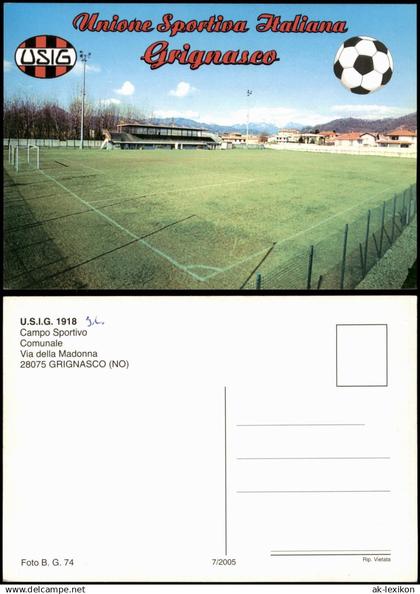 Cartoline Grignasco U.S.I.G. 1918 SC Campo Sportivo Football Stadium 1974