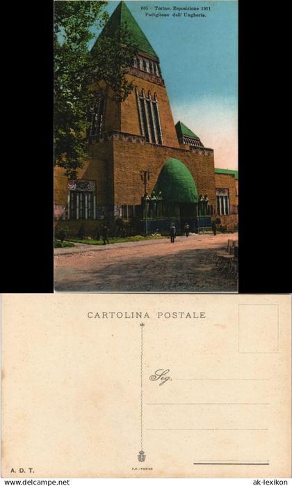 Cartoline Turin Torino Esposizione 1911 Pudiglione dell'Ungheria. 1911