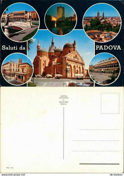 Padua Padova Mehrbildkarte Stadtteil- und Gebäude-Ansichten 1975