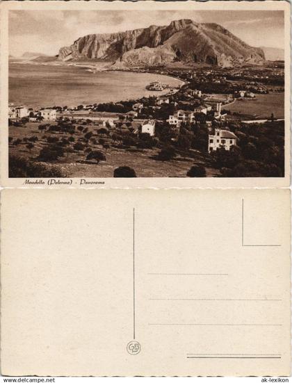 Palermo Palermo (Palermu) Mondello (Palermo) Panorama-Ansicht 1930