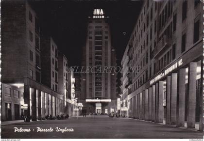 PALERMO - Piazzale Ungheria, INA, Cartolina