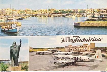 Cartolina - Saluti da Fiumicino - Vedute diverse - 1963