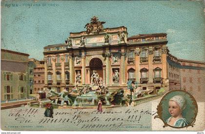 CPA Roma Fontana Di Trevi LAZIO ITALY (809029)