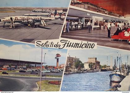 Cartolina - Saluti da Fiumicino - 1960