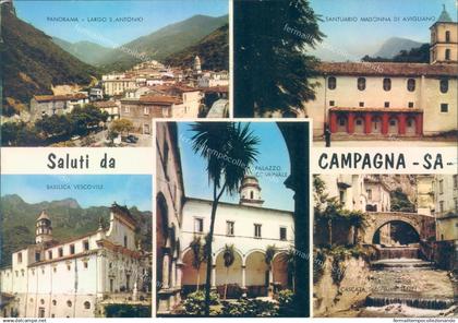 p750 cartolina saluti da campagna salerno provincia di salerno