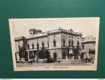 Cartolina Olbia -Palazzo Municipale - 1920ca.