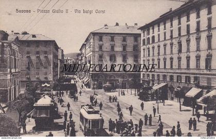 SAVONA:  Piazza Giulio II - Via Luigi Corsi