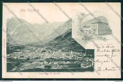 Sondrio Bormio cartolina QQ7479