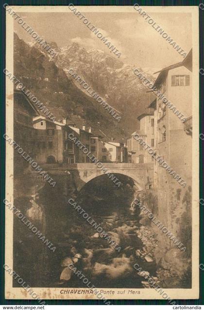 Sondrio Chiavenna cartolina QQ7496