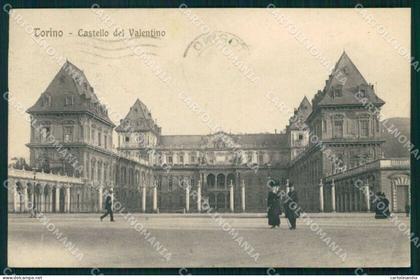 Torino Città Castello del Valentino Modiano cartolina MZ9025