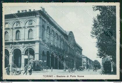 Torino Città Stazione Porta Nuova Tram cartolina MZ6075