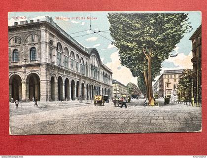 Cartolina - Torino - Stazione di Porta Nuova - 1906