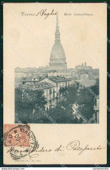 Torino Città Mole Antonelliana Kunzli 2462 cartolina MZ5693