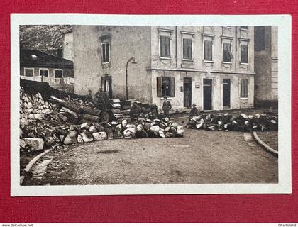 Cartolina - Ostruzione nella Valsugana difesa dai legionari Venezia Giulia 1920