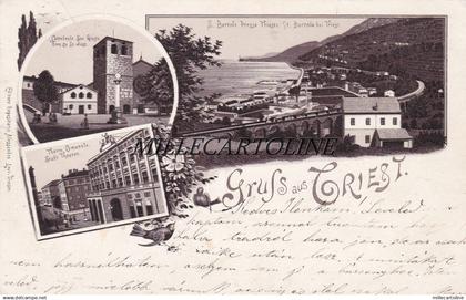 TRIESTE: Gruss aus Trieste 1898