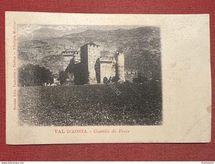 Cartolina - Val d'Aosta - Castello di Fenis - 1900 ca.