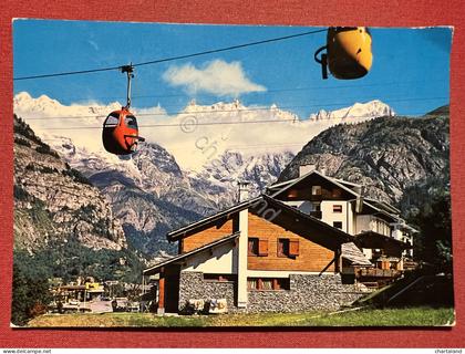 Cartolina Courmayeur (Val d'Aosta) - Scorcio Panoramico e Catena M. Bianco 1970