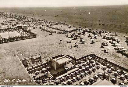 Cartolina - Lido di Jesolo - Terrazze Lungomare - 1956