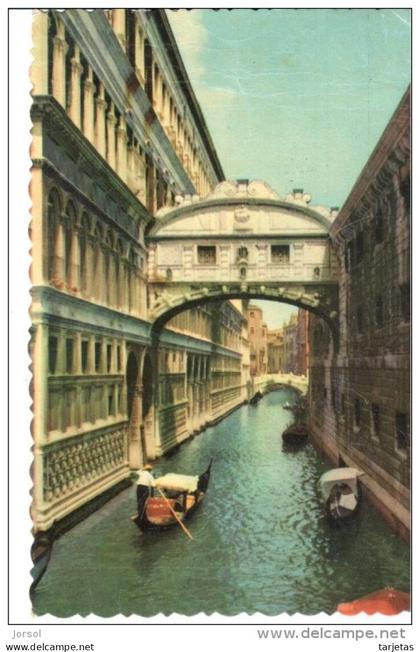 POSTAL   VENECIA  -ITALIA-  PUENTE DEL SUSPIRO