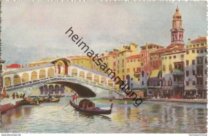 Venezia - Ponte di Rialto - Verlag A. Srocchi Milano Venezia - Künstlerkarte