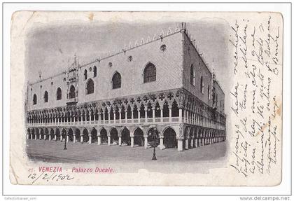 [WIN267] ITALY VENECIA VENICE - PALAZZO DUCALE PALACE VINTAGE CA1900 POSTCARD -