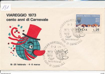 VIAREGGIO -  BUSTA CARNEVALE 1973