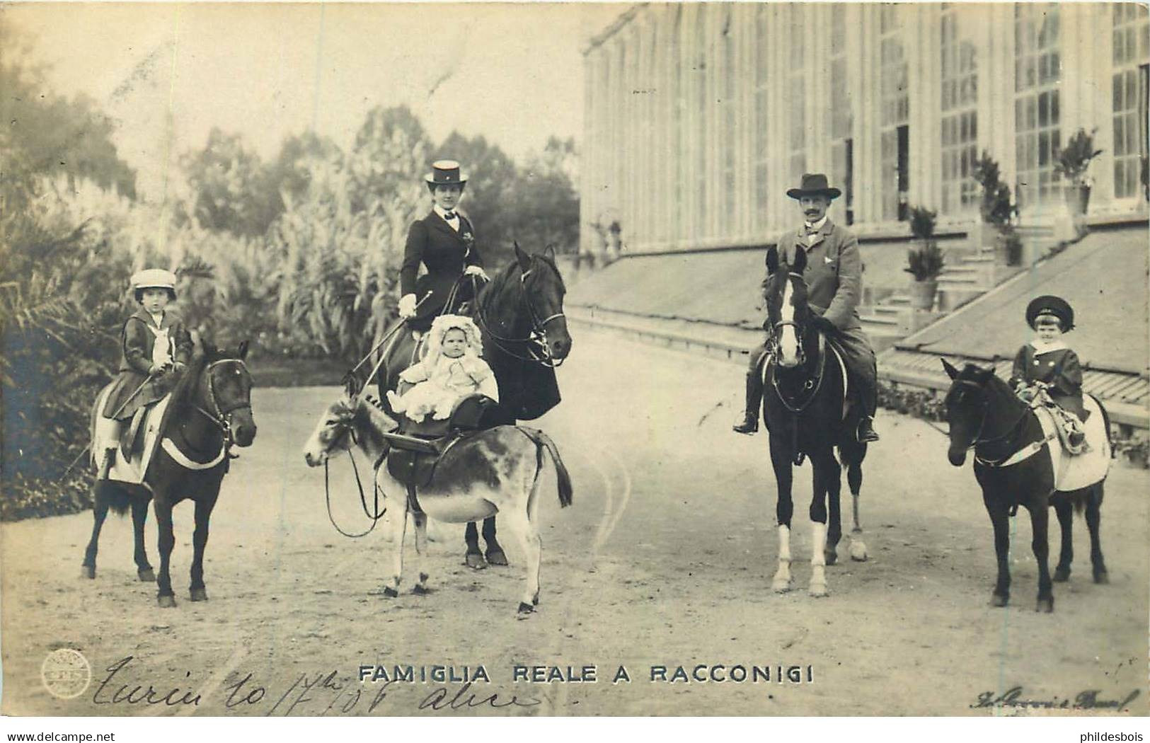 ITALIE  Famiglia reale a RACCONIGI