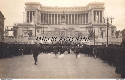 ROMA: Cerimonia Militare a Piazza Venezia-Altare della Patria - foto virata 1922