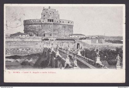 ITALY, Vintge postcard, Rome, Castel Sant'Angelo