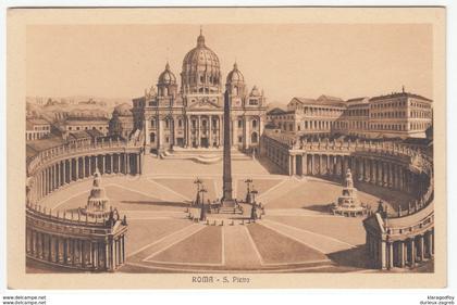 Roma, San Pietro old postcard unused b170320