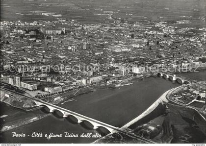 71970628 Pavia Citta fiume Ticino dall alto Pavia