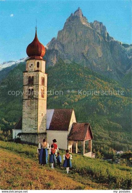 St Valentin Seis Bergkirche Dolomiten