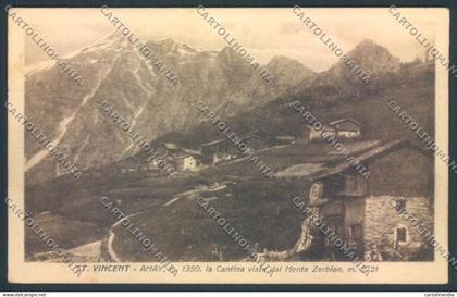 Aosta Saint Vincent Amay cartolina ZQ5104