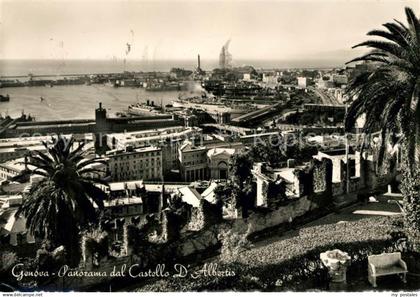 73083376 Genova Genua Liguria Panorama Castello Hafen Genova Genua Liguria