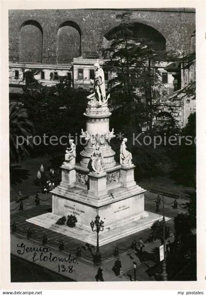 73310697 Genova Genua Liguria Monumento C. Colombo Genova Genua Liguria