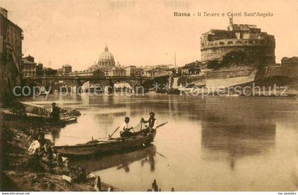 73788329 Roma  Rom IT Il Tevere e Castel Sant'Angelo