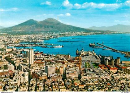 73945693 Napoli Neapel Naples IT Panorama Hafen Vesuv