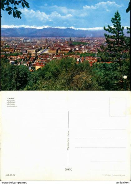 Cartoline Turin Torino Blick über die Stadt 1988