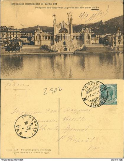 Cartoline Turin Torino Esposizione Internazionale 1911