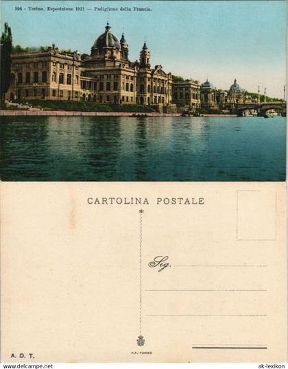 Cartoline Turin Torino Esposizione Padiglione della Francia. 1911