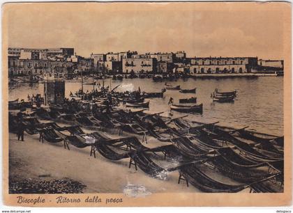 BISCEGLIE - BARI - RITORNO DALLA PESCA - VIAGG. 1953 -20482-