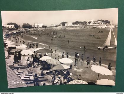 Cartolina Trani - Spiaggia - 1959